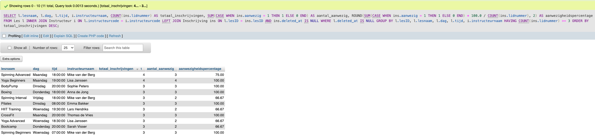 Screenshot D10.1 resultaat